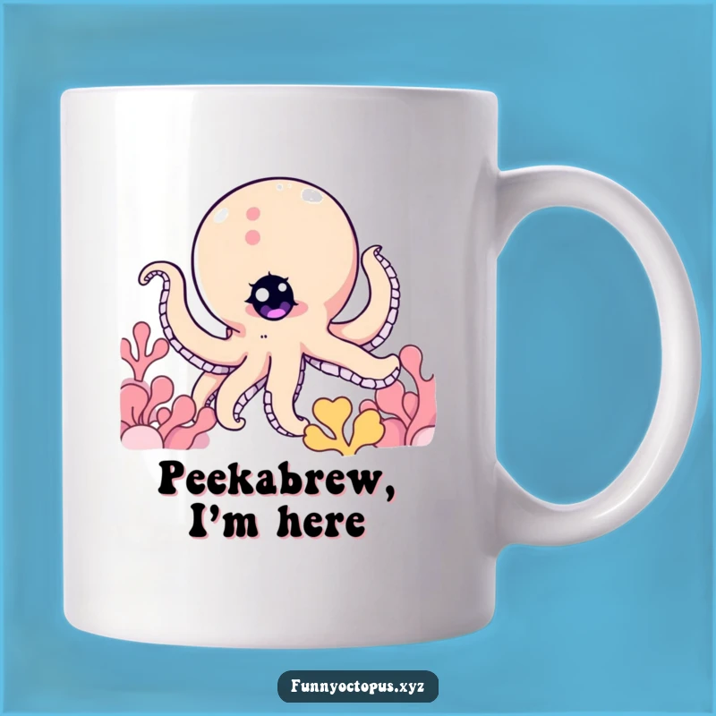 Funny Octopus Mug: Peek-a-Boo Fun, Hidden Friend, Perfect Gift!