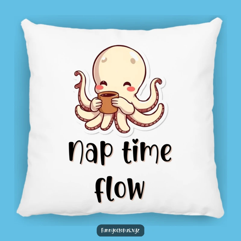 Funny Octopus Pillow: Cozy Swimmer, Energetic Comfort, Sweet Gift!