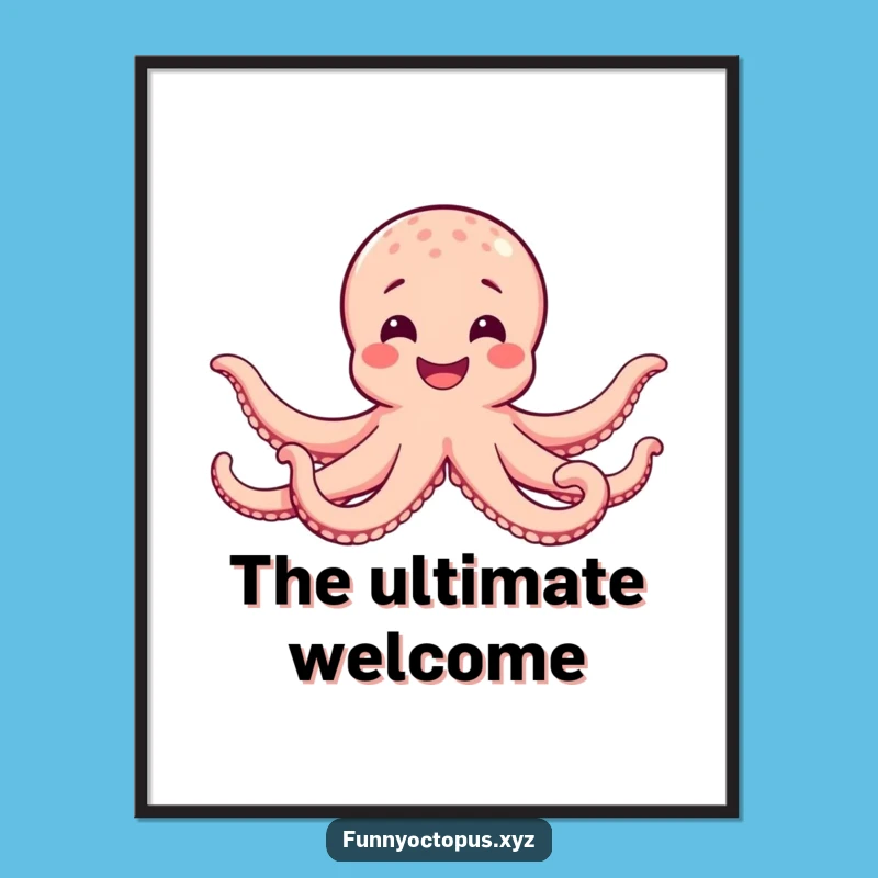 Funny Octopus Hug Digital Art - Instant Warmth And Smiles