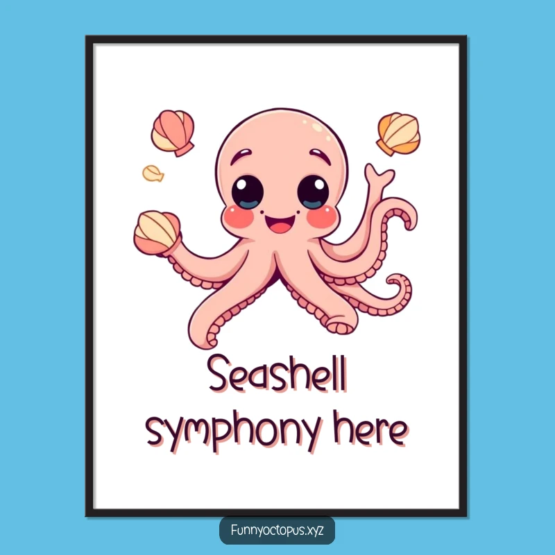 Funny Googly Eye Octopus Digital Art - Juggling Joy