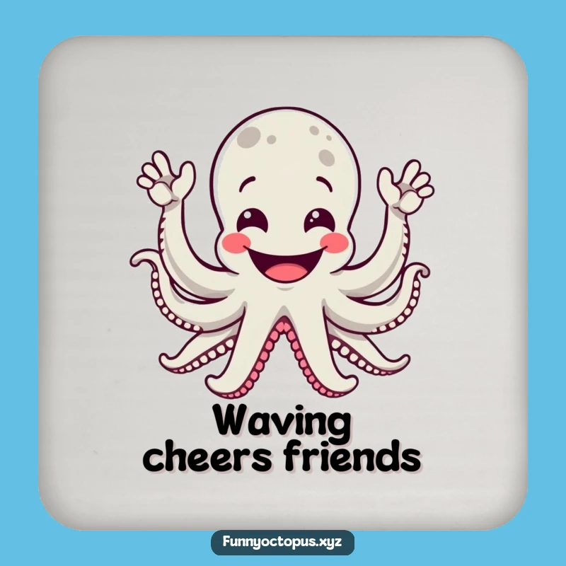 Funny Octopus Coasters - Waving Arms To Protect Your Surfaces