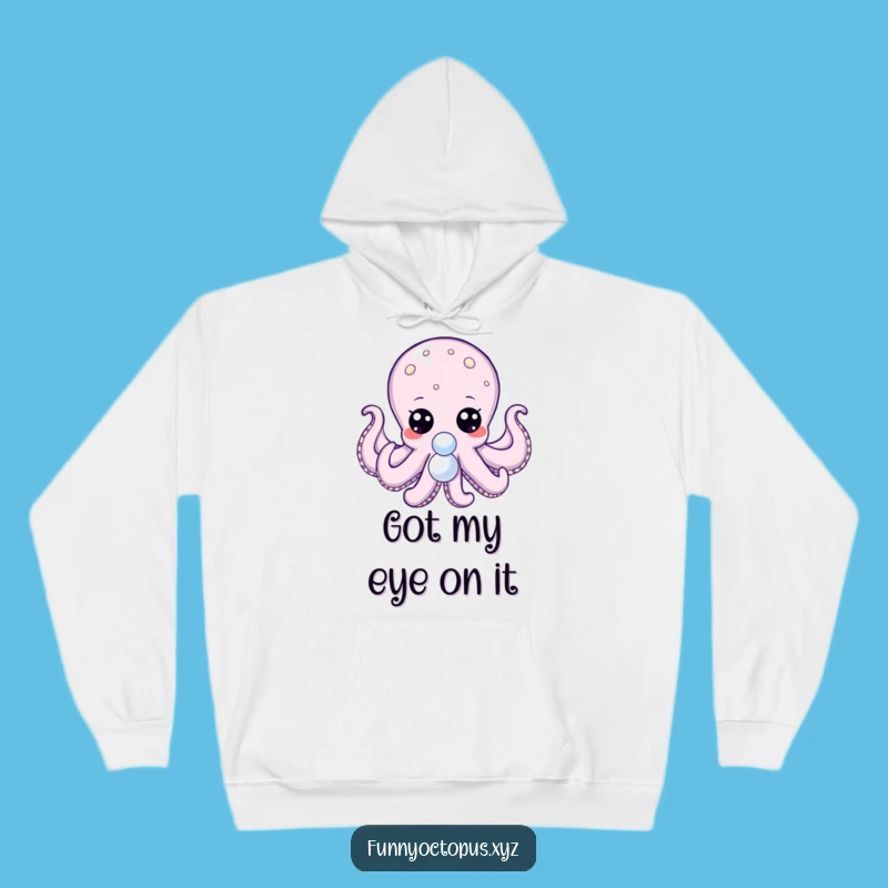 Funny Octopus Hoodie: Cozy Pearl Hunter, Big Eyes, Awesome Gift!