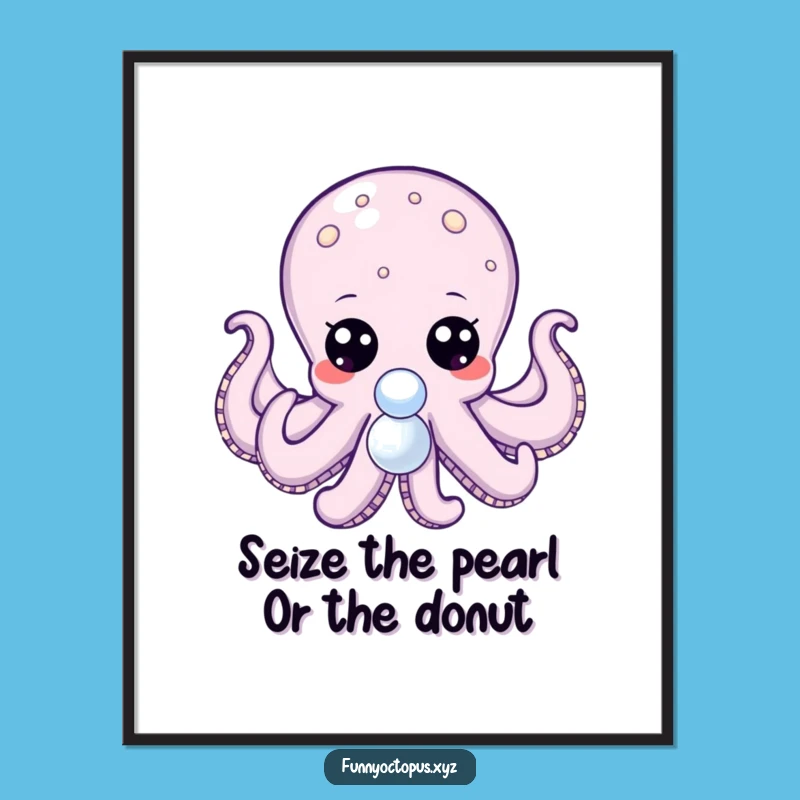 Free Printable Wall Art: Curious Octopus, Whimsical Downloadable Decor for a Dreamy Space