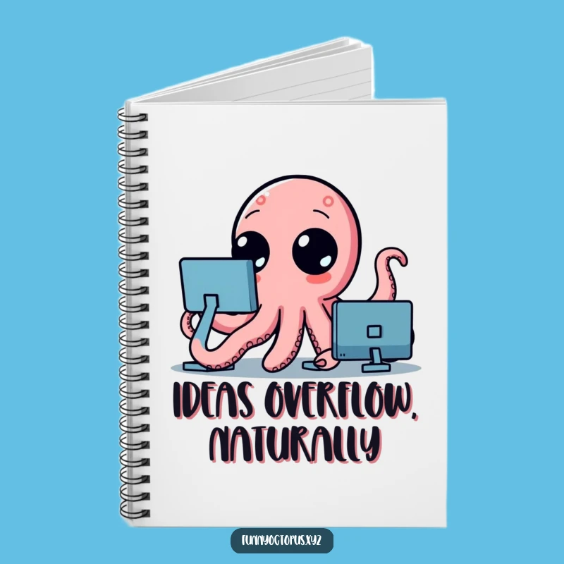 Funny Octopus Notebook: Jot Down Ideas with Waving Tentacles, Great Gift!