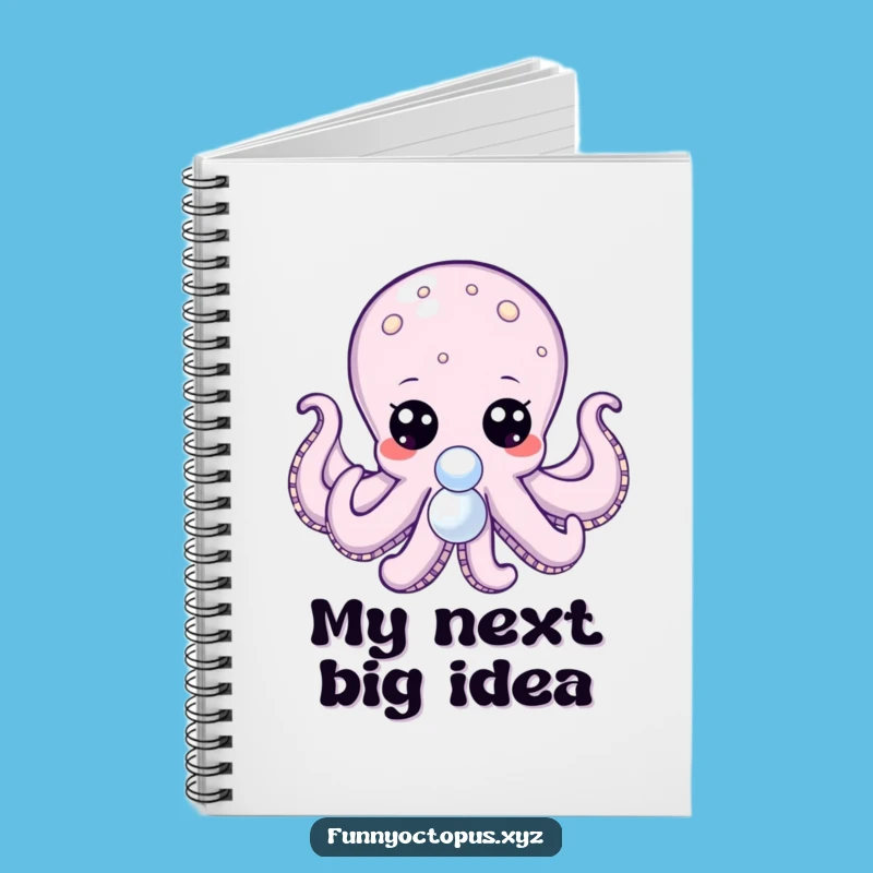 Funny Octopus Notebook: Jot Down Wonders, Pearl Hunter, Great Gift!