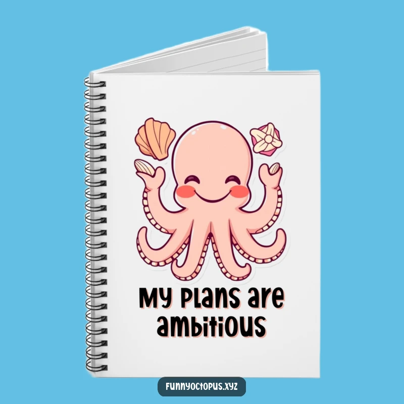 Funny Octopus Notebook: Jot Down Joy with a Happy Juggler, Great Gift!