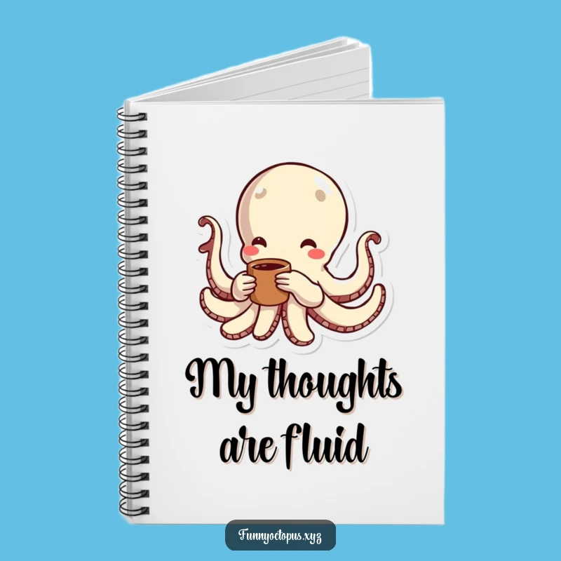 Funny Octopus Notebook: Jot Down Energy, Playful Swimmer, Great Gift!
