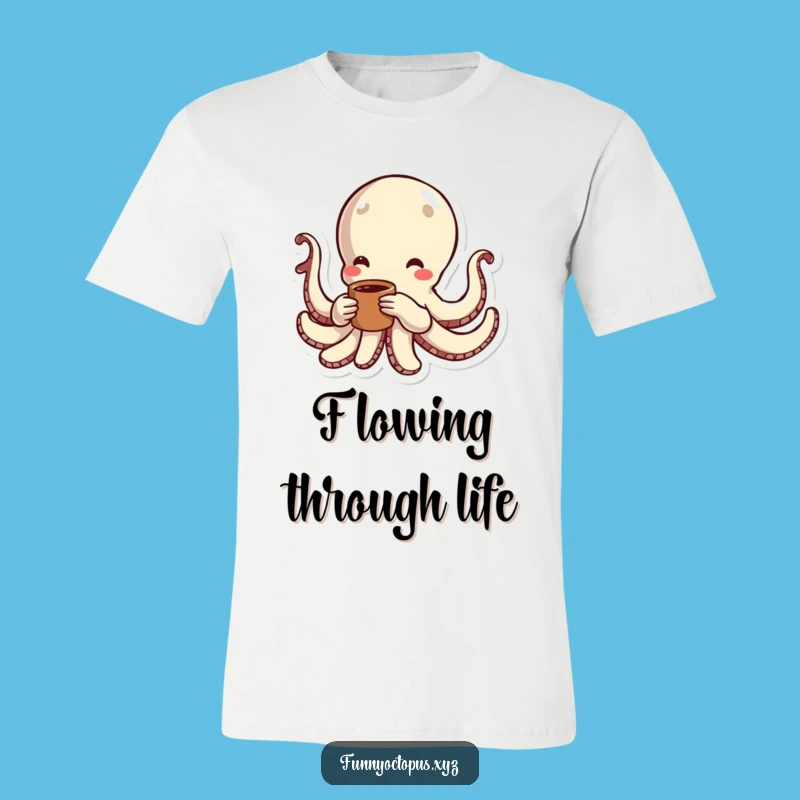 Funny Octopus T-Shirt: Energetic Swimmer, Playful Motion, Hilarious Gift!