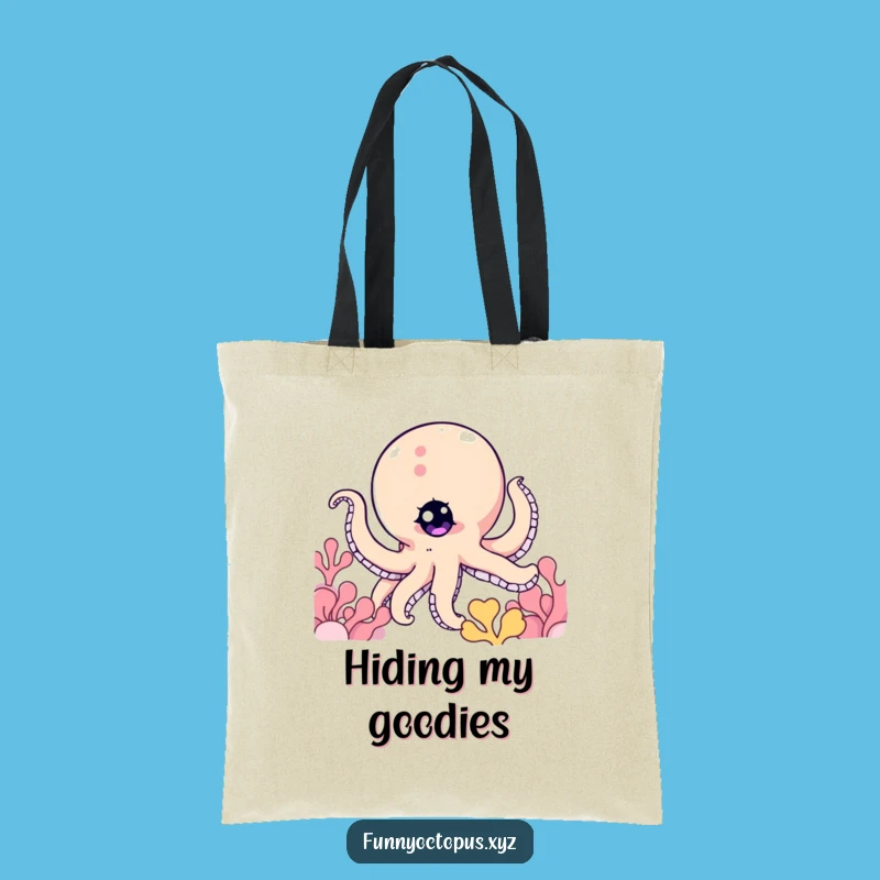 Funny Octopus Tote Bag: Carry Secrets, Peek-a-Boo Fun, Great Gift!